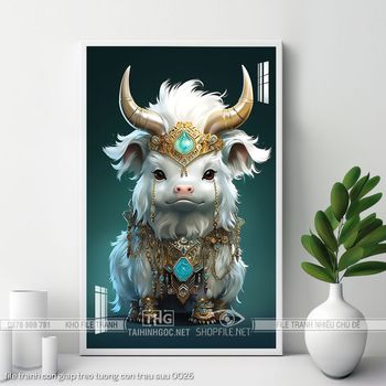 file tranh con giap treo tuong con trau suu 0026