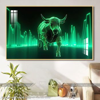 file tranh con giap treo tuong con trau suu 0049