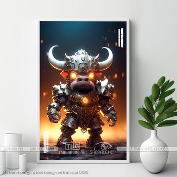 file tranh con giap treo tuong con trau suu 0081