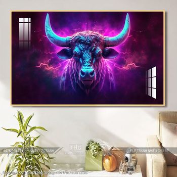 file tranh con giap treo tuong con trau suu 1238