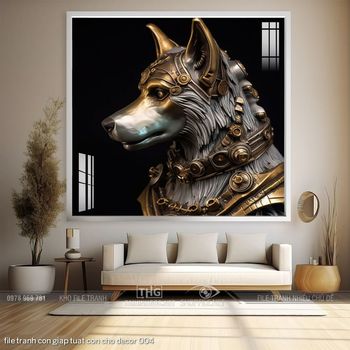 file tranh con giap tuat con cho decor 004