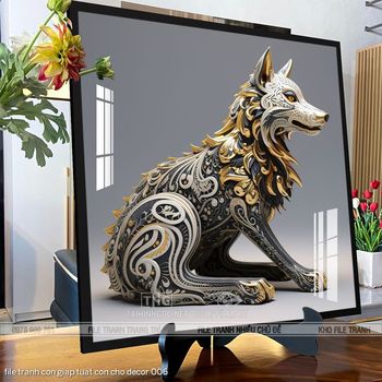 file tranh con giap tuat con cho decor 006