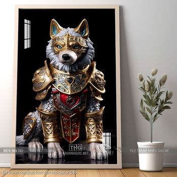 file tranh con giap tuat con cho decor 015