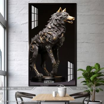 file tranh con giap tuat con cho decor 017