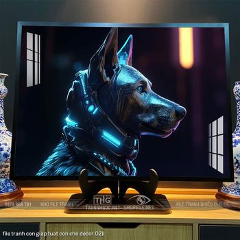 file tranh con giap tuat con cho decor 021