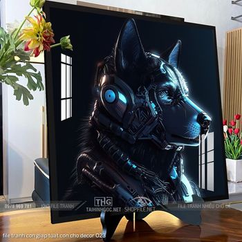 file tranh con giap tuat con cho decor 023