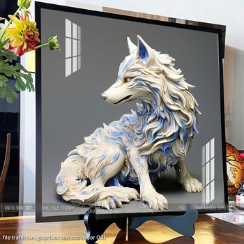 file tranh con giap tuat con cho decor 031