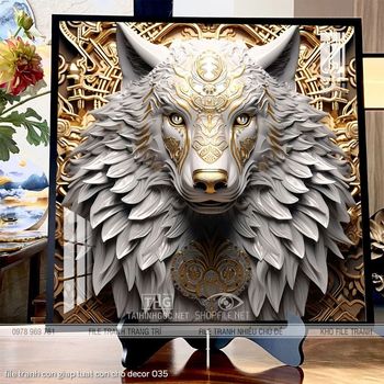 file tranh con giap tuat con cho decor 035