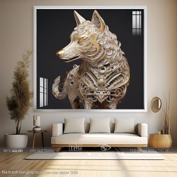 file tranh con giap tuat con cho decor 039