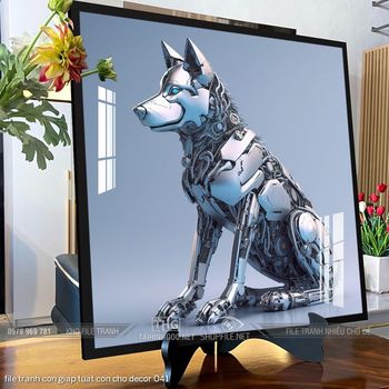 file tranh con giap tuat con cho decor 041