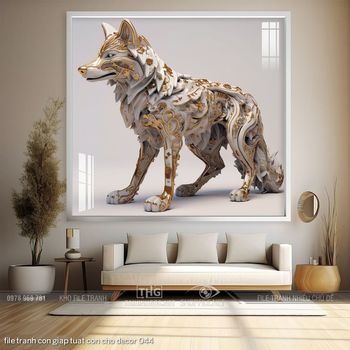 file tranh con giap tuat con cho decor 044