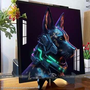 file tranh con giap tuat con cho decor 049