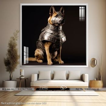 file tranh con giap tuat con cho decor 053