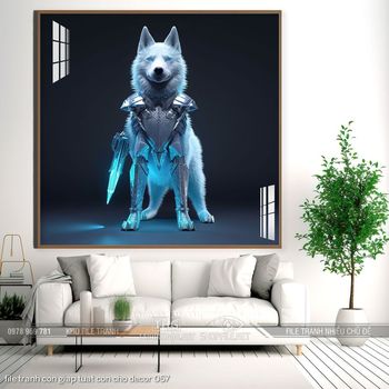 file tranh con giap tuat con cho decor 057