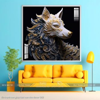 file tranh con giap tuat con cho decor 062