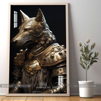 file tranh con giap tuat con cho decor 071