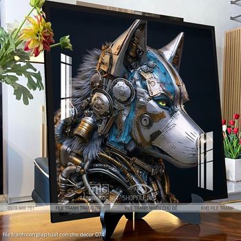 file tranh con giap tuat con cho decor 074