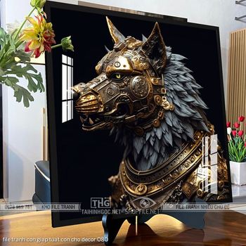 file tranh con giap tuat con cho decor 080