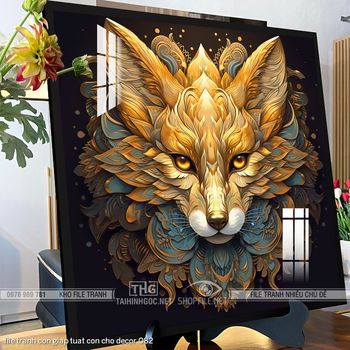 file tranh con giap tuat con cho decor 082