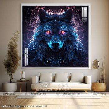 file tranh con giap tuat con cho decor 101