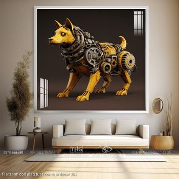 file tranh con giap tuat con cho decor 151