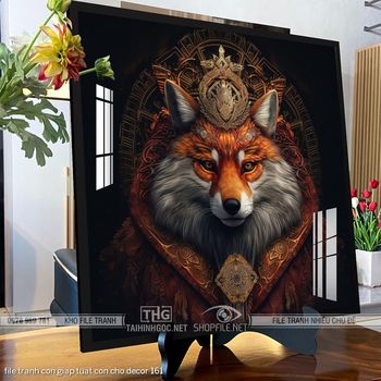 file tranh con giap tuat con cho decor 161