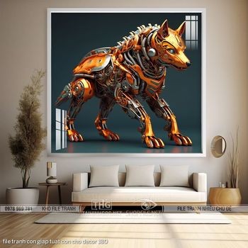 file tranh con giap tuat con cho decor 180