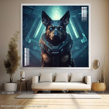 file tranh con giap tuat con cho decor 183