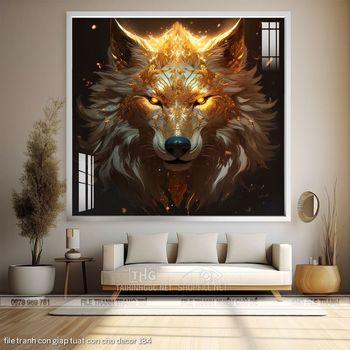 file tranh con giap tuat con cho decor 184