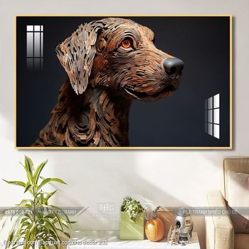 file tranh con giap tuat con cho decor 231