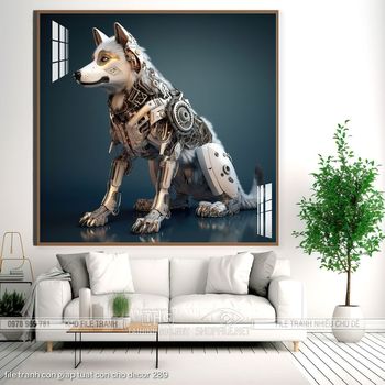 file tranh con giap tuat con cho decor 289