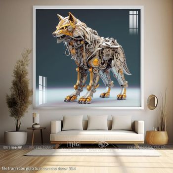 file tranh con giap tuat con cho decor 384