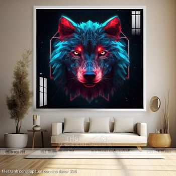 file tranh con giap tuat con cho decor 398