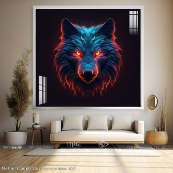 file tranh con giap tuat con cho decor 422