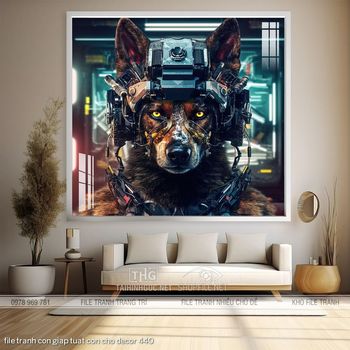 file tranh con giap tuat con cho decor 440