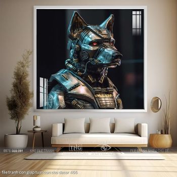 file tranh con giap tuat con cho decor 466