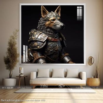 file tranh con giap tuat con cho decor 469