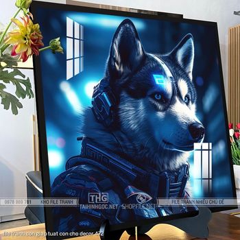 file tranh con giap tuat con cho decor 472