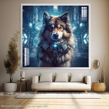 file tranh con giap tuat con cho decor 475