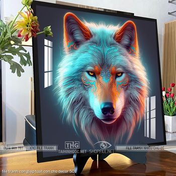 file tranh con giap tuat con cho decor 501