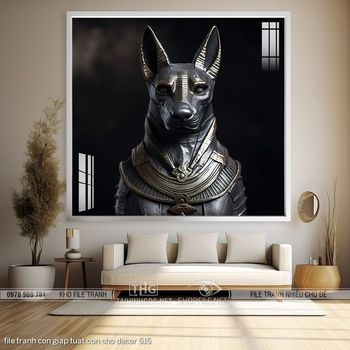 file tranh con giap tuat con cho decor 515