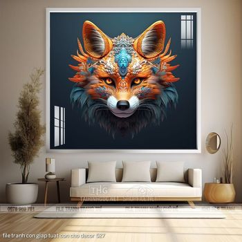 file tranh con giap tuat con cho decor 527