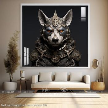 file tranh con giap tuat con cho decor 532