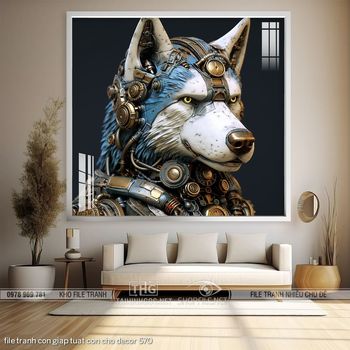 file tranh con giap tuat con cho decor 570