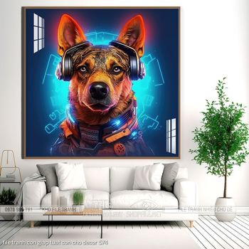 file tranh con giap tuat con cho decor 574