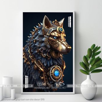 file tranh con giap tuat con cho decor 578