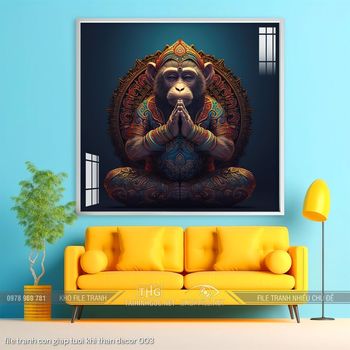 file tranh con giap tuoi khi than decor 003