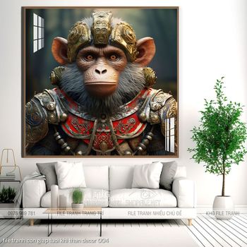 file tranh con giap tuoi khi than decor 004