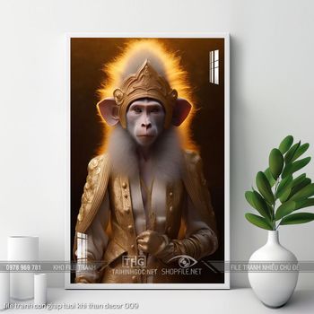 file tranh con giap tuoi khi than decor 009