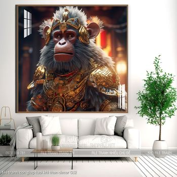 file tranh con giap tuoi khi than decor 012